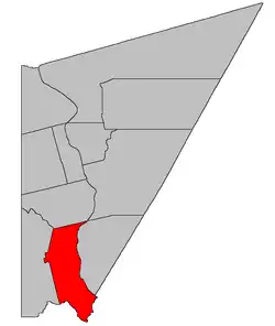 Location within Carleton County, New Brunswick