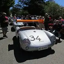 Porsche 550A with large wing as modified by May for the 1956 Nürburgring 1000km