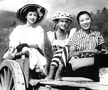 From left, Hideko Takamine, Toshiko Kobayashi and Yūko Mochizuki