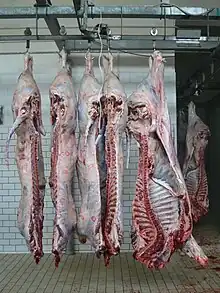 Image 13Sides of beef in a slaughterhouse (from Animal)