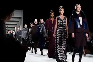 Image 11Haute couture fashion models walk the runway during New York Fashion Week in February 2014, at the Carolina Herrera show. (from Fashion)