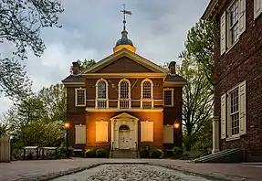 Carpenters' Hall, built between 1770 and 1774 in Georgian architecture style