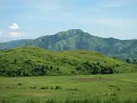 The mountains of Sierra Madre, located east of the municipality