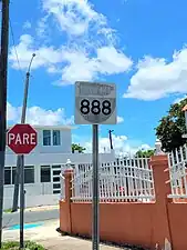 Approaching Puerto Rico Highway 888 near downtown Cataño