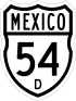 Federal Highway 54D shield