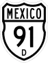 Federal Highway 91D shield