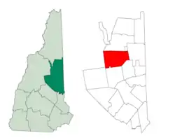 Location in Carroll County, New Hampshire