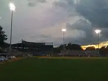 Baseball stadium interior