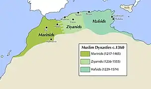 Image 2The Marinid Sultanate in 1360 (from History of Morocco)