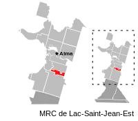 Location of Hébertville-Station