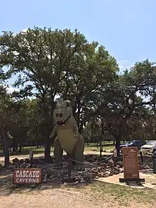 Cascade Caverns Rex the Dinosaur