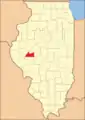 In 1845, the county's border was adjusted southward, enlarging it to its current size.