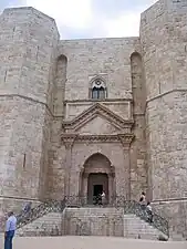 Entrance of the Castel del Monte, Apulia, Italy, 1240s