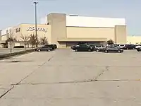 The exterior of the JCPenney department store at Castleton Square shopping mall