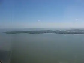 Aerial view of Catawba Island from the west