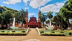 View of Angelopolitan Cathedral from Pinheiro Machado square