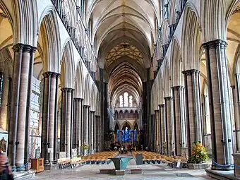 The choir of Salisbury Cathedral