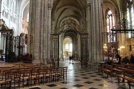 The ambulatory of the choir