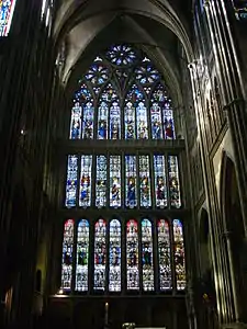 The north transept windows by Valentin Bousch