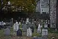 The cathedral's cemetery