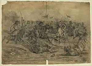 Cavalry charge near Brandy Station