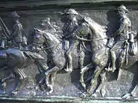 Relief on Cavalry Memorial