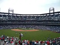 Outfield view from Ashburn Alley