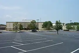 Front parking lot of former Rich's is now Imagine International Academy of Smyrna as of 2010. at Cobb Center Shopping center.