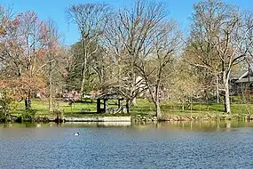 Cedar Brook Park, spanning South Plainfield in Middlesex County and its Union County neighbor Plainfield