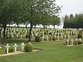 The war cemetery in Rancourt