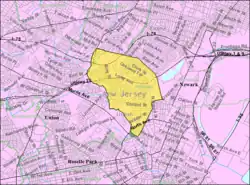 Census Bureau map of Hillside, New Jersey