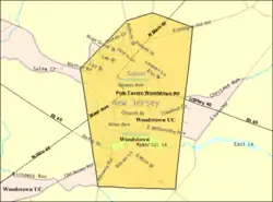 Census Bureau map of Woodstown, New Jersey