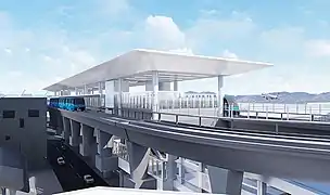 Rendering of the Center CTA station