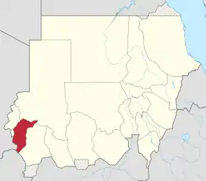 Location in Sudan