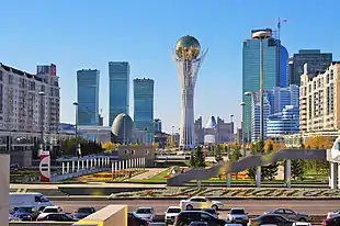 Business centre in central downtown Astana