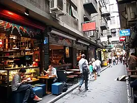 Image 30Centre Place, Melbourne. Australia and New Zealand have competing claims as being the birthplace of the "flat white". (from Coffeehouse)