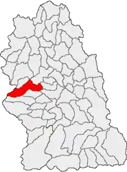 Location in Hunedoara County