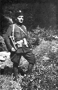 Chernozemski in Ustaše uniform in 1934.