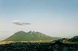 Cerro de la Silla as seen from Cerro del Obispado