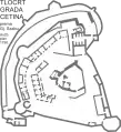 Castle layout from 1790