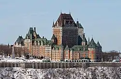 Exterior panorama of building