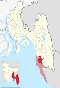 Location of Chakaria