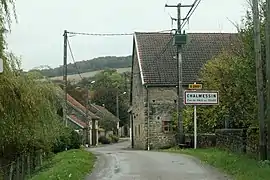 The road into Chalmessin in Vals-des-Tilles