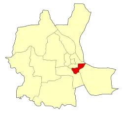 Location of Chamkar Mon within Phnom Penh