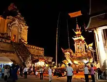 Image 16Funeral pyre of Chan Kusalo, the patriarch-abbot of northern Thailand. (from Culture of Thailand)