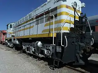 Magma Railroad Baldwin #10 Locomotive. The Baldwin Locomotive Works built this locomotive in 1950 as a DRS 6-6-1500, diesel for the McCloud River Railroad as #29.