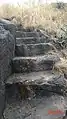 Rock cut steps