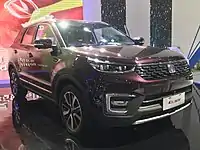 Changan CS55 facelift front during the 2018 Pudong Auto Show.