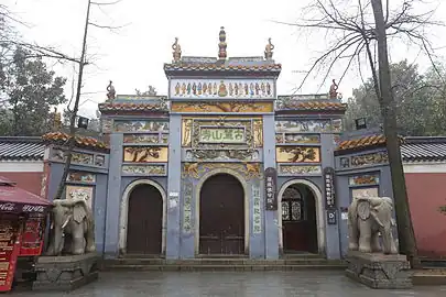 The Lushan Temple in Mount Yuelu.