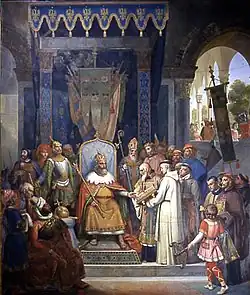 Charlemagne and Alcuin, by Jean-Victor Schnetz, 1830, Louvre